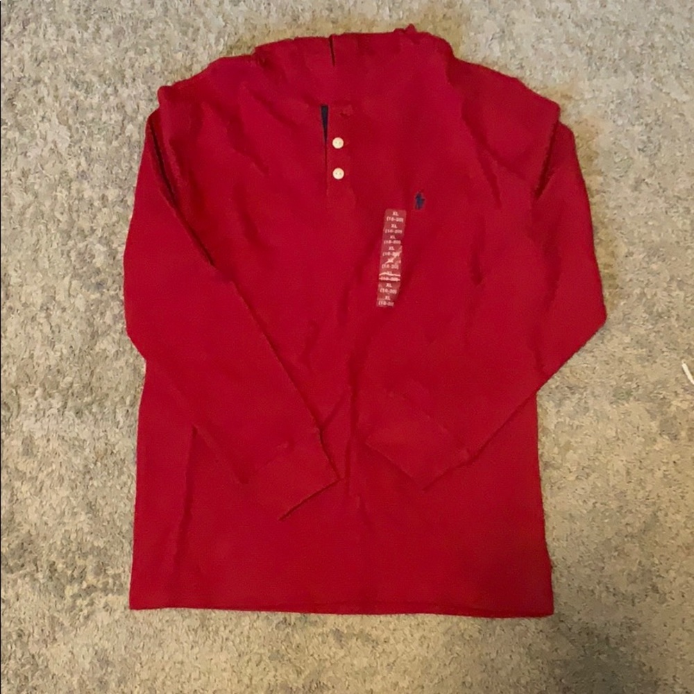 Red Polo Hoodie